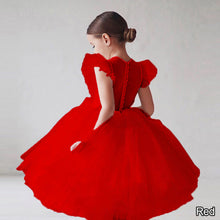 Load image into Gallery viewer, Wedding Birthday Dresses For Girls 3-8 Years Elegant Party Sequins Tutu Christening Gown Kids Children Formal Pageant Clothes