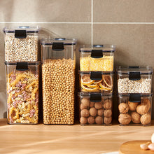 Load image into Gallery viewer, 460-1800ml Stackable Kitchen Sealed Jar Plastic Food Storage Box Multigrain Tank Bottle Dried Fruit Tea Storage Containers
