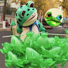 Load image into Gallery viewer, 2023 Popular Cute Inflatable Frog Balloon with Flashing Light and Bounce Elastic Rope PVC Children's Toy for Party Holiday Festival