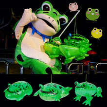 Load image into Gallery viewer, 2023 Popular Cute Inflatable Frog Balloon with Flashing Light and Bounce Elastic Rope PVC Children's Toy for Party Holiday Festival
