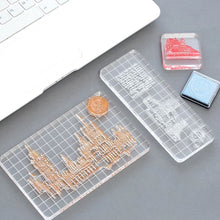 Load image into Gallery viewer, Acrylic Block For Clear Stamp Cling Mounted Rubber Stamps DIY Scrapbooking Photo Album Decorative Handmade Tool Wax Stamp Pad