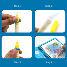 Load image into Gallery viewer, Reusable Magic Children's Water Painting Book Coloring Book with Drawing Pen Sensory Early Education Toys Baby Graffiti Picture Book Kindergarten