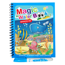 Load image into Gallery viewer, Reusable Magic Children's Water Painting Book Coloring Book with Drawing Pen Sensory Early Education Toys Baby Graffiti Picture Book Kindergarten