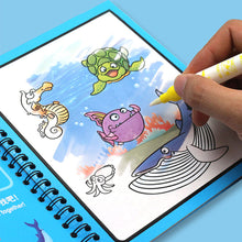 Load image into Gallery viewer, Reusable Magic Children's Water Painting Book Coloring Book with Drawing Pen Sensory Early Education Toys Baby Graffiti Picture Book Kindergarten
