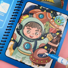 Load image into Gallery viewer, Reusable Magic Children's Water Painting Book Coloring Book with Drawing Pen Sensory Early Education Toys Baby Graffiti Picture Book Kindergarten