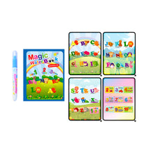 Load image into Gallery viewer, Reusable Magic Children's Water Painting Book Coloring Book with Drawing Pen Sensory Early Education Toys Baby Graffiti Picture Book Kindergarten