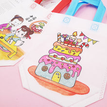 Load image into Gallery viewer, 5Pcs Children DIY Graffiti Bag Painting Non-Woven Bags for Kids Kindergarten DIY Arts Supplies Color Filling