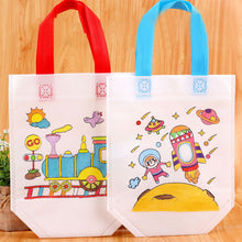 Load image into Gallery viewer, 5Pcs Children DIY Graffiti Bag Painting Non-Woven Bags for Kids Kindergarten DIY Arts Supplies Color Filling