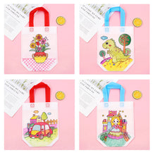 Load image into Gallery viewer, 5Pcs Children DIY Graffiti Bag Painting Non-Woven Bags for Kids Kindergarten DIY Arts Supplies Color Filling