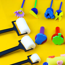 Load image into Gallery viewer, 3/4/5pcs Kids Drawing Toys Sponge Brush Kit DIY Painting Brush Sponge Flower Stamp Kids Eearly Education Art Start Learning Tools