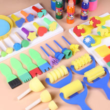 Load image into Gallery viewer, Kids Drawing Toys Sponge Brush Kit DIY Painting Brush Sponge Flower Stamp Kids Eearly Education Art Start Learning Tools