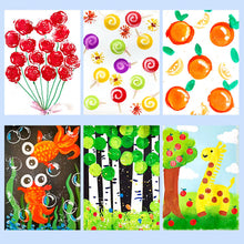 Load image into Gallery viewer, Kids Drawing Toys Sponge Brush Kit DIY Painting Brush Sponge Flower Stamp Kids Eearly Education Art Start Learning Tools