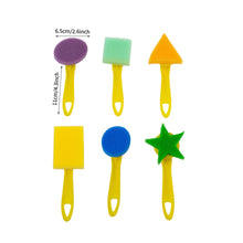 Load image into Gallery viewer, Kids Drawing Toys Sponge Brush Kit DIY Painting Brush Sponge Flower Stamp Kids Eearly Education Art Start Learning Tools