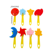 Load image into Gallery viewer, Kids Drawing Toys Sponge Brush Kit DIY Painting Brush Sponge Flower Stamp Kids Eearly Education Art Start Learning Tools