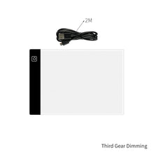 Load image into Gallery viewer, A5 Dimmable Led Light Drawing Copy Board Copy Pad Painting Tablet Tracing Light Easier for Diamond Painting Kids Educational Toys