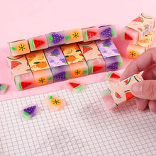 Load image into Gallery viewer, Kawaii Fruit Watermelon Common Lemon Eraser Rubber Eraser Primary Student Prizes Promotional Gift Stationery Erasers for Kids