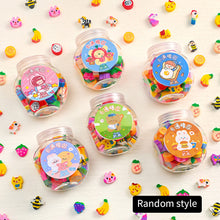 Load image into Gallery viewer, 50Pcs/box Cute Animal Fruits Pencil Eraser Rubber Eraser Primary Student Prizes Promotional Gift Stationery Erasers for Kids
