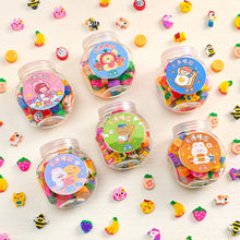 Load image into Gallery viewer, 50Pcs/box Cute Animal Fruits Pencil Eraser Rubber Eraser Primary Student Prizes Promotional Gift Stationery Erasers for Kids