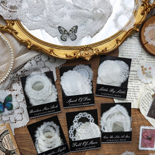 Load image into Gallery viewer, 30pcs Lace Stickers Cute Decor Collage Junk Journal DIY Scrapbooking Supplies Self Adhesive Creative Craft Stickers