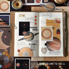 Load image into Gallery viewer, 20Pcs Planet Moon Space Vintage Scrapbook Sticker Paper Pack Deco Sticker For DIY Scrapbooking Journaling Craft Stickers