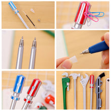 Load image into Gallery viewer, Personality Hardware Tools Ballpoint Pen 0.5mm Cute Funny Hammer Utility Knife Writing Pen Students Office Stationery School Supplies Gift