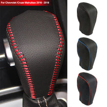 Load image into Gallery viewer, Leather Car Gear Shift Knob Cover Automatic Transmission Hand-stitched DIY Brake Cover For Chevrolet /Cruze Mairuibao 2016 - 2018