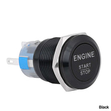 Load image into Gallery viewer, Car Engine Power Engine Start Switch Metal Button Start Stop Switch with LED Light Waterproof Switch DC12V