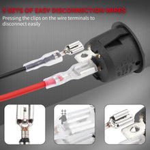 Load image into Gallery viewer, 5Pcs Car 20mm Mini Round Rocker Switch ON Off 12 Volt Toggle Switch 12V Automotive RV 2 Pin Switch 120V With Wire