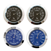 Load image into Gallery viewer, Car Interior Hygrometer Clock Monitor Thermometer Hygrometer Gauge Temp Gauge for Home Automobiles Decoration Ornament