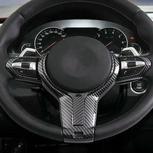 Load image into Gallery viewer, Carbon Fiber Car Interior Steering Wheel Cover Trim For BMW X1 X2 X3 2016-2021 F Chassis F06 F10 F11 F12 F15 F16 F20 F21 F22 F23 F30 F32 F34