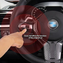 Load image into Gallery viewer, Carbon Fiber Car Interior Steering Wheel Cover Trim For BMW X1 X2 X3 2016-2021 F Chassis F06 F10 F11 F12 F15 F16 F20 F21 F22 F23 F30 F32 F34
