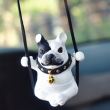 Load image into Gallery viewer, Cute Dog Anime Car Swing Bulldog Resin Pendant Auto Rearview Mirror Ornaments Accessories
