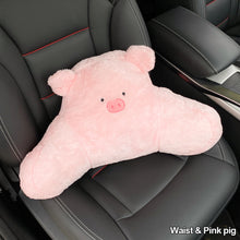 Load image into Gallery viewer, Bear Car Headrest Waist Plush Pillow Soft Cartoon Creative Cute Goddess Pillow Car Interior Accessories