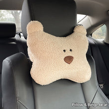 Load image into Gallery viewer, Bear Car Headrest Waist Plush Pillow Soft Cartoon Creative Cute Goddess Pillow Car Interior Accessories