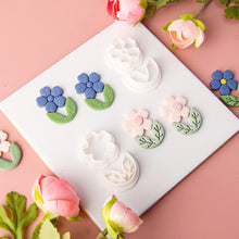 Load image into Gallery viewer, Flower Leaves Polymer Clay Earring Cutter Cutting Mold DIY Plants Earrings Jewelry Pendant Embossing Making Tool