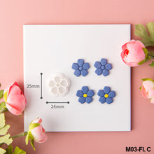 Load image into Gallery viewer, Flower Leaves Polymer Clay Earring Cutter Cutting Mold DIY Plants Earrings Jewelry Pendant Embossing Making Tool