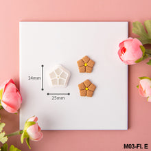 Load image into Gallery viewer, Flower Leaves Polymer Clay Earring Cutter Cutting Mold DIY Plants Earrings Jewelry Pendant Embossing Making Tool