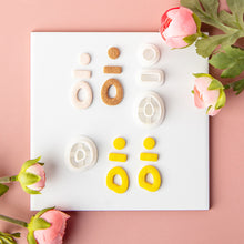 Load image into Gallery viewer, 5pcs/set Geometry Polymer Clay Earring Cutter Cutting Mold Set DIY French Style Earrings Jewelry Pendant Embossing Making Tool