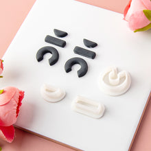 Load image into Gallery viewer, Heart Geometry Polymer Clay Earring Cutter Cutting Mold Set DIY French Style Earrings Jewelry Pendant Embossing Making Tool