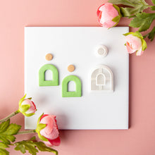 Load image into Gallery viewer, Heart Geometry Polymer Clay Earring Cutter Cutting Mold Set DIY French Style Earrings Jewelry Pendant Embossing Making Tool