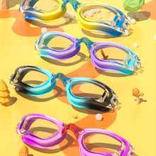 Load image into Gallery viewer, Children's Electroplating Swimming Goggles Anti-Fog HD Swimming Glasses