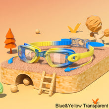Load image into Gallery viewer, Children's Electroplating Swimming Goggles Anti-Fog HD Swimming Glasses