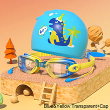 Load image into Gallery viewer, Children's Electroplating Swimming Goggles Anti-Fog HD Swimming Glasses