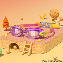 Load image into Gallery viewer, Children's Electroplating Swimming Goggles Anti-Fog HD Swimming Glasses