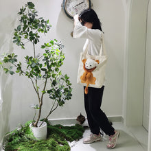 Load image into Gallery viewer, Lion-shaped Shoulder Bag Can Be Exposed Pet Canvas Bag for Cats and Dogs Tote Bag Small Pet Carrier Bag Fashionable Breathable