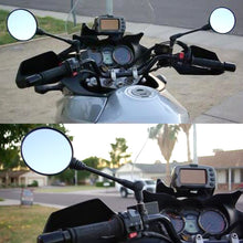 Load image into Gallery viewer, 1Pair Universal Motorcycle Rearview Mirror Side Mirror with 10mm Thread Anti-fall Folding Round Handlebar Rearview Mirror for Honda kawasaki