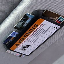 Load image into Gallery viewer, Car Sun Visor Card Holder Phone Number Plate Car Accessories Card Storage Car Card Slot Multi-function Storage Box Glasses Clip Car Styling