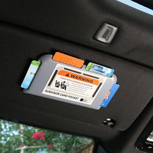 Load image into Gallery viewer, Car Sun Visor Card Holder Car Accessories Card Storage Car Card Slot Multi-function Storage Box Glasses Clip Car Styling