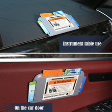 Load image into Gallery viewer, Car Sun Visor Card Holder Car Accessories Card Storage Car Card Slot Multi-function Storage Box Glasses Clip Car Styling