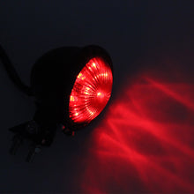Load image into Gallery viewer, 1Pc 12V Motorcycle Tail Light LED Rear Brake Lamp For Cruiser Cafe Bobber Chooper Black Housing Plastic Red Lens Brake Lights Taillight